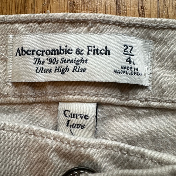 Abercrombie & Fitch excru curve love 90s straight - LONG - Picture 4 of 4
